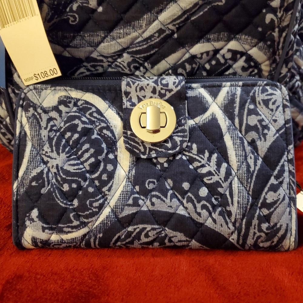 Vera Bradley Iconic Campus Backpack w/Wallet
